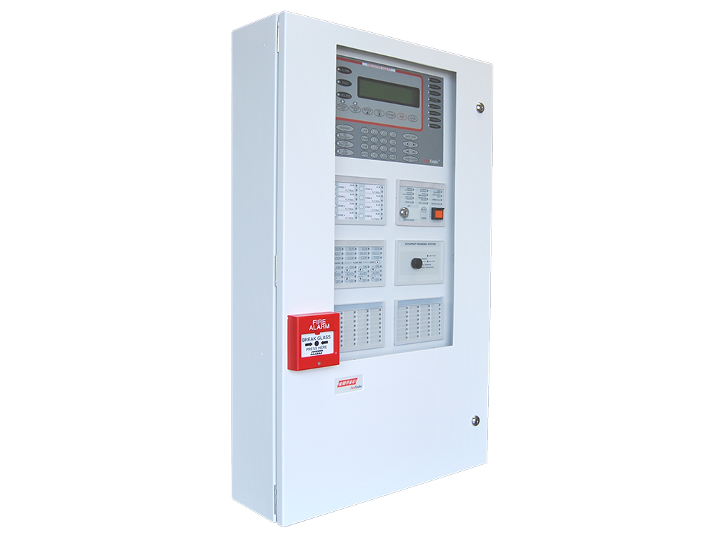 Addressable fire indicator panel with expansion modules, installed and programmed by Safe QLD
